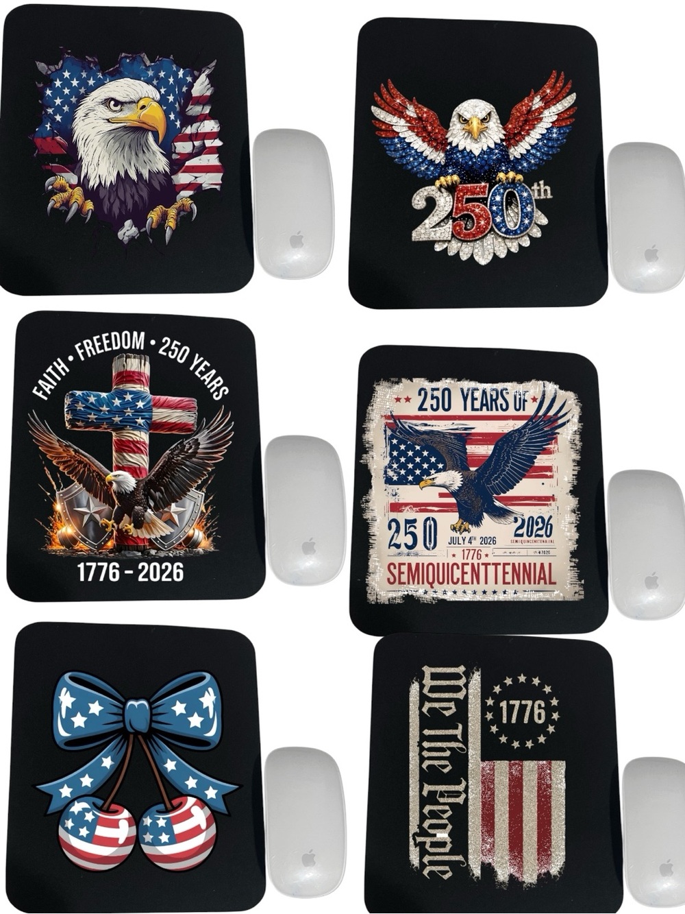 Set of mousepad and mug gift. I have beach, religious, and patriotic designs